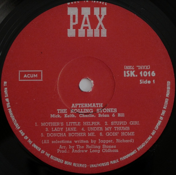 Cover zu The Rolling Stones - Aftermath | Vinyl, LP, Album | Rock | Israel Schallplatten Ankauf