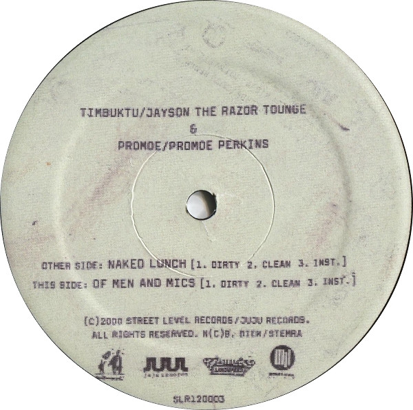 Cover zu Timbuktu & Promoe - Naked Lunch / Of Men And Mics | 2000 | Vinyl | Hip Hop | Sweden