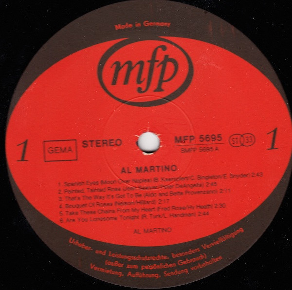 Cover zu Al Martino - Al Martino | Vinyl | Pop | Germany Schallplatten Ankauf