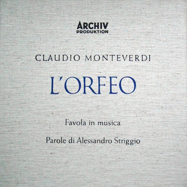 Cover zu Claudio Monteverdi Parole Di Alessandro Striggio The Younger - L'Orfeo - Favola In Musica | Vinyl | Classical | Germany