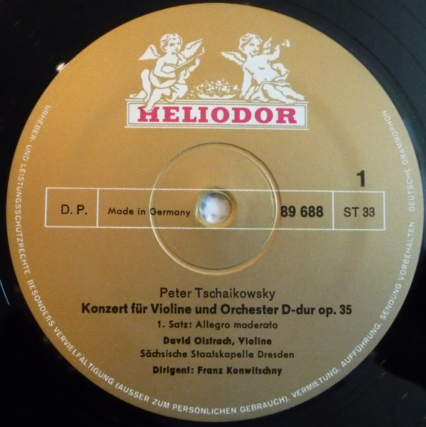 Cover zu Pyotr Ilyich Tchaikovsky, Henryk Wieniawski, Pablo de Sarasate, David Oistrach & Igor Oistrach - Violin Concerto In D / Three Etudes-Caprices / Navarra | 1967 | Vinyl | Classical | Germany