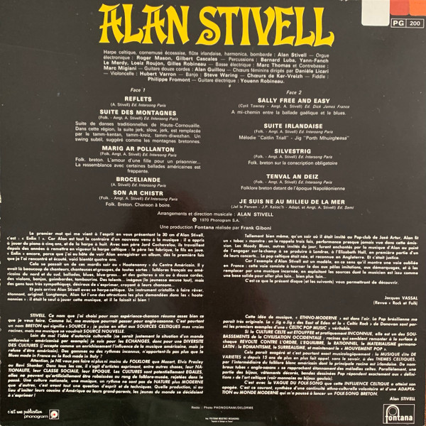 Cover zu Alan Stivell - Reflets | Vinyl | Folk, World, & Country | France Schallplatten Ankauf