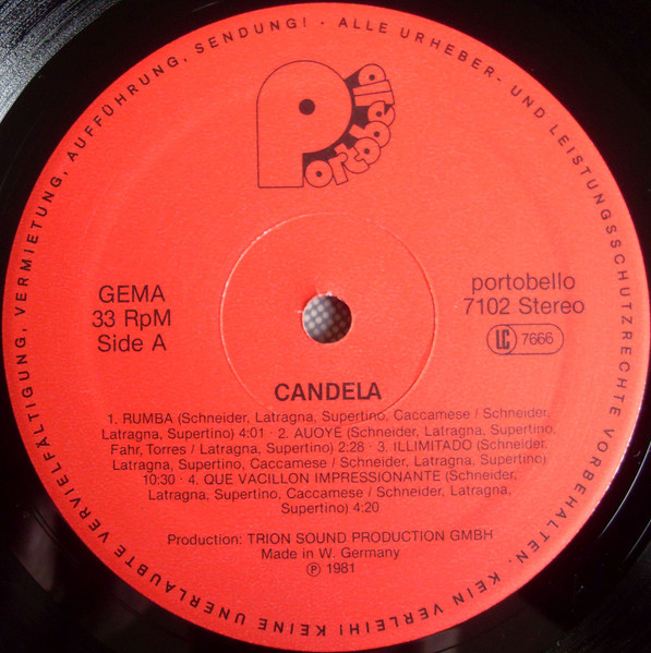 Cover zu Candela (2) - Salsa | 1981 | Vinyl | Jazz, Rock, Latin | Germany
