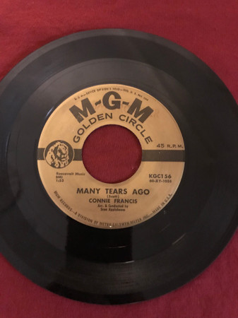 Cover zu Connie Francis - Many Tears Ago / Senza Mamma E Nnammurata | 1960 | Vinyl | Pop | US Schallplatten Ankauf