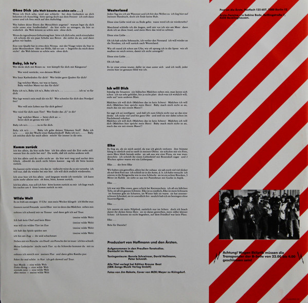 Cover zu Die Ärzte - Das Ist Nicht Die Ganze Wahrheit... | 1988 | LP, Album | Rock, Pop | Germany