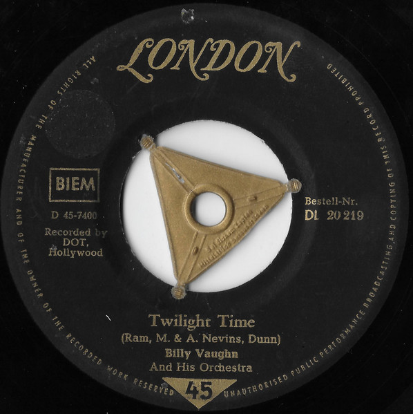 Bild Billy Vaughn And His Orchestra – Twilight Time / Estrellita | Vinyl, 45 RPM, 7″, Single, Mono | Pop | Germany Schallplatten Ankauf