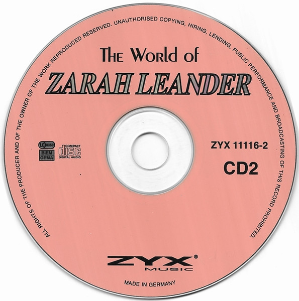 Cover zu Zarah Leander - The World Of Zarah Leander | 1998 | CD, Compilation | Jazz, Pop, Stage & Screen | Germany