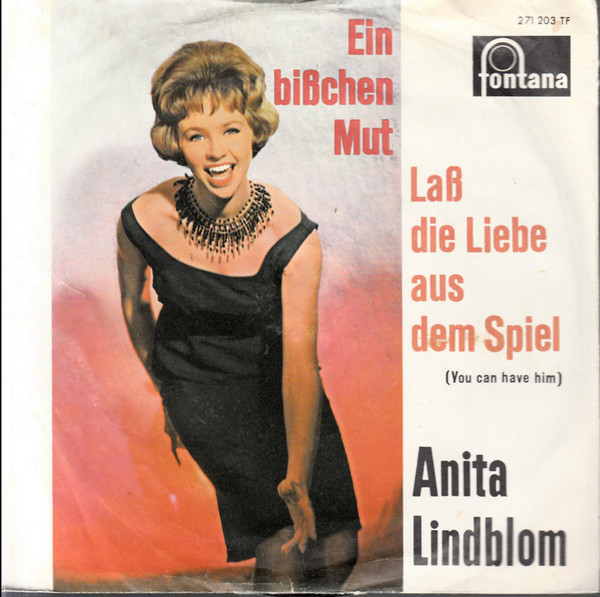 Bild Anita Lindblom – Ein Bißchen Mut | 1961 | Vinyl, 45 RPM, 7″, Single, Mono | Pop | Germany Schallplatten Ankauf