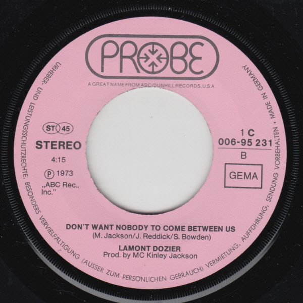 Cover zu Lamont Dozier - Trying To Hold On To My Woman | 1973 | Vinyl, 45 RPM, 7