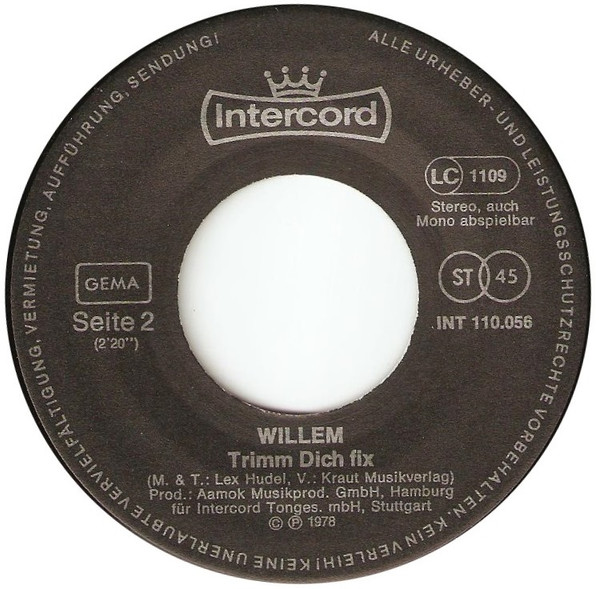 Cover zu Willem (2) - Die Polizei | 1978 | Vinyl, Stereo, 45 RPM, 7