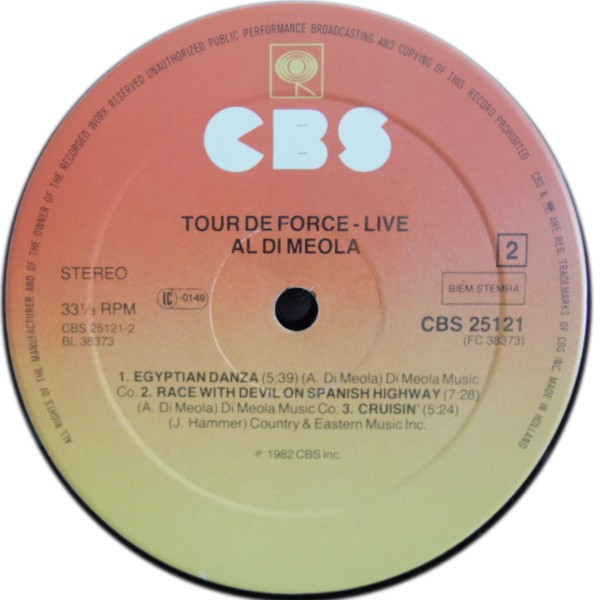Cover zu Al Di Meola - Tour De Force -
