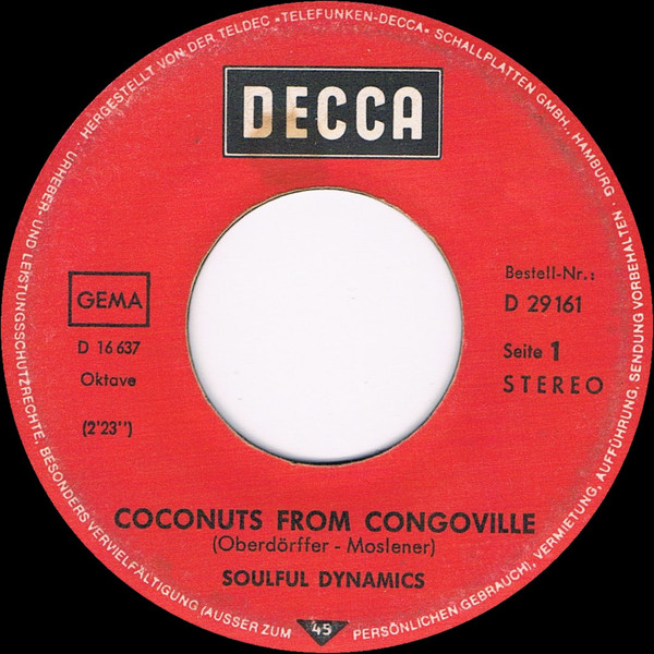 Cover zu Soulful Dynamics - Coconuts From Congoville | 1972 | Vinyl, 45 RPM, 7