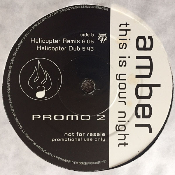 Cover zu Amber - This Is Your Night (Promo 2) | 1996 | Vinyl, 12