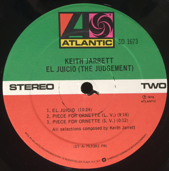 Cover zu Keith Jarrett - El Juicio (The Judgement) | 1975 | Vinyl, LP, Album, Stereo | Jazz | US