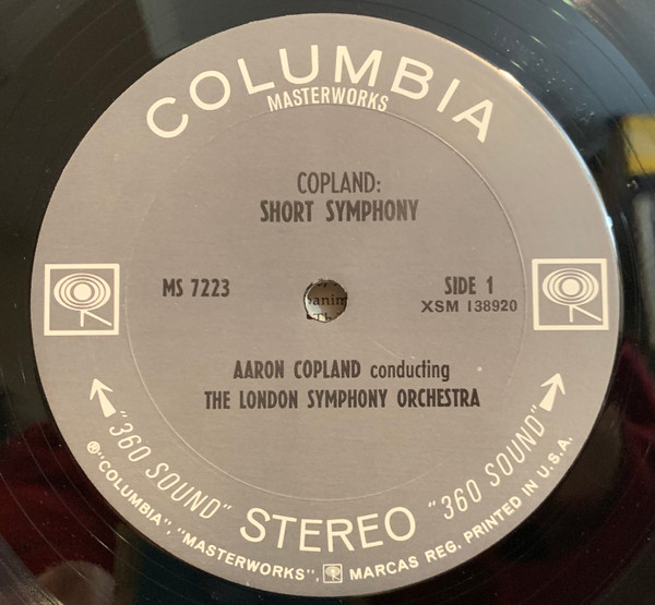 Cover zu Aaron Copland Conducts Aaron Copland, London Symphony Orchestra - Short Symphony / Dance Symphony | 1969 | Vinyl, LP, Stereo | Classical | US