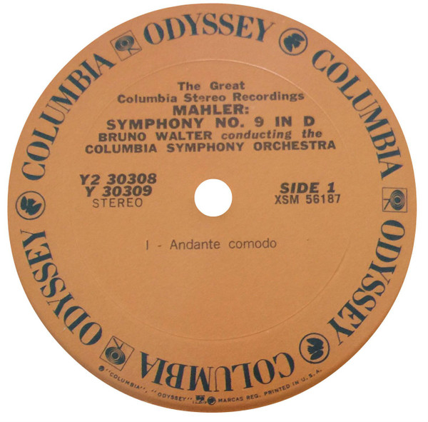 Cover zu Gustav Mahler, Columbia Symphony Orchestra, Bruno Walter - Symphony No. 9 | 1971 | Vinyl, LP, Album, Stereo, Reissue | Classical | US