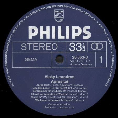 Cover zu Vicky Leandros - Vicky Leandros | Vinyl, LP, Album, Club Edition | Pop | Germany