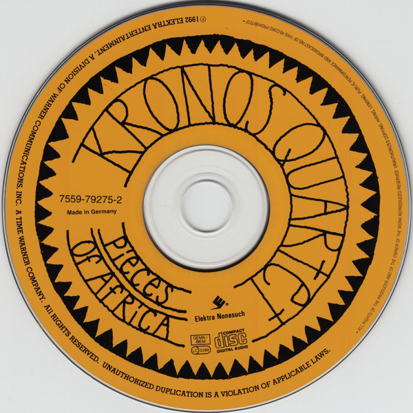 Cover zu Kronos Quartet - Pieces Of Africa | 1992 | CD, Album | Classical, Folk, World, & Country | Europe