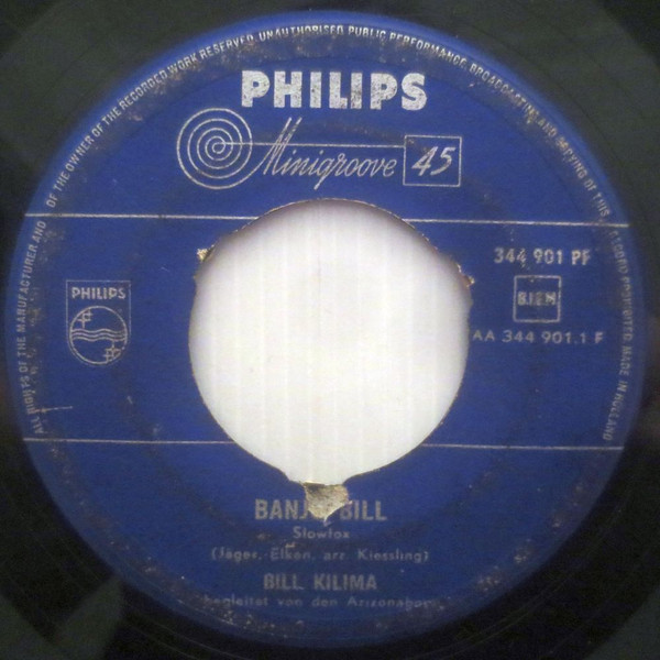 Bild Bill Kilima – Banjo Bill | Vinyl, 45 RPM, 7″, Single | Pop | Netherlands Schallplatten Ankauf