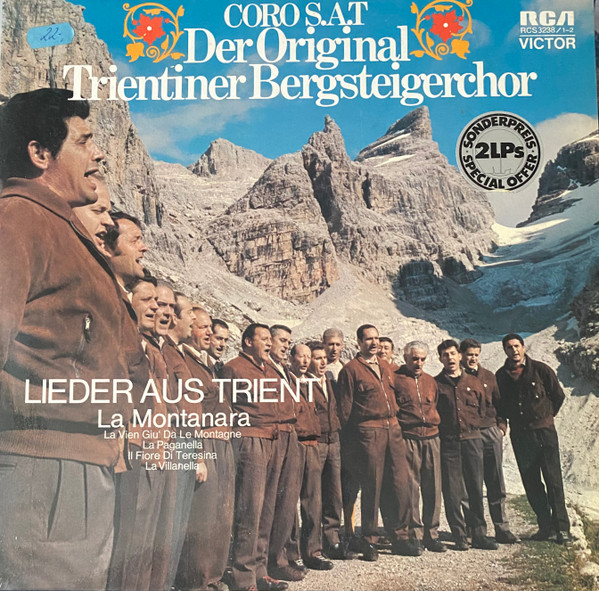 Bild Coro Della S.A.T. – Lieder Aus Trient | 1973 | Vinyl, LP, Stereo, Compilation | Folk, World, & Country | Germany Schallplatten Ankauf