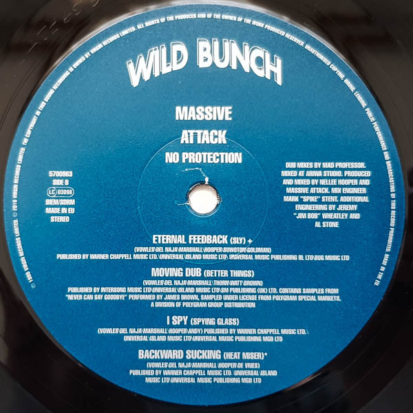 Cover zu Massive Attack V Mad Professor - No Protection | 2016 | Vinyl, LP, Album, Stereo, Reissue | Electronic, Reggae | Europe