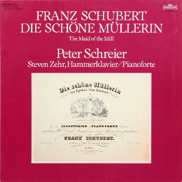 Bild Franz Schubert, Peter Schreier – Die Schöne Müllerin | Vinyl, LP, Album | Classical | Germany Schallplatten Ankauf
