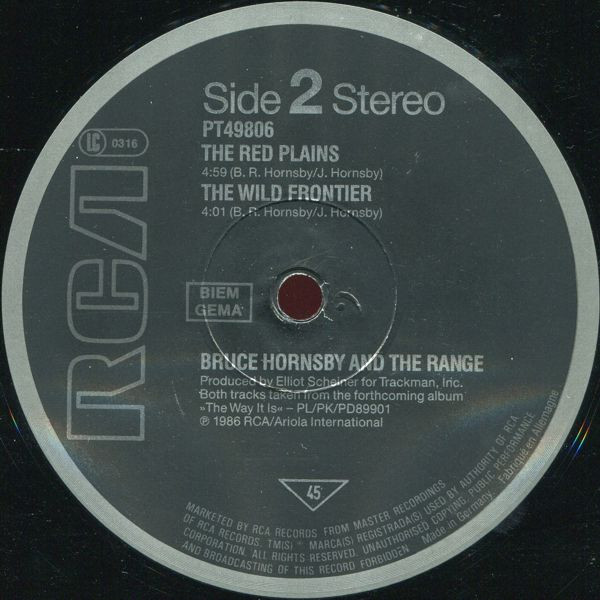 Cover zu Bruce Hornsby And The Range - The Way It Is | 1986 | Vinyl, Stereo, 12