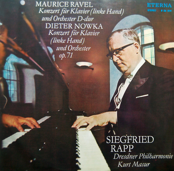 Bild Maurice Ravel, Dieter Nowka, Dresdner Philharmonie, Siegfried Rapp, Kurt Masur – Konzert Für Klavier (Linke Hand) Und Orchester D-dur / Konzert Für Klavier (Linke Hand) Und Orchester Op 71 Schallplatten Ankauf