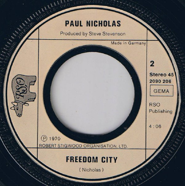 Cover zu Paul Nicholas - Dancing With The Captain | 1976 | Vinyl, 45 RPM, 7