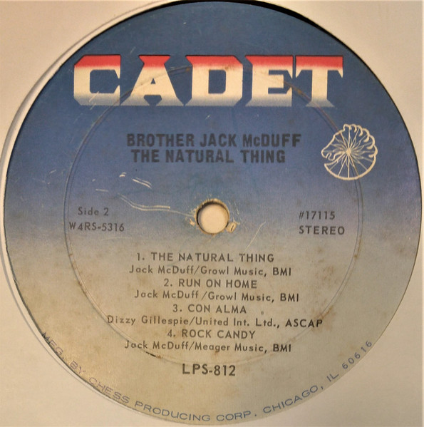Cover zu Brother Jack McDuff - The Natural Thing | Vinyl, LP, Album, Stereo | Jazz, Funk / Soul | US