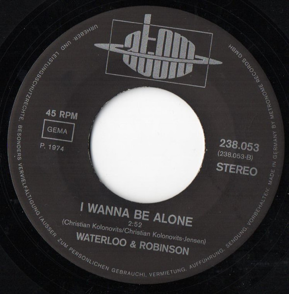 Cover zu Waterloo & Robinson - Hollywood | 1974 | Vinyl, 45 RPM, 7