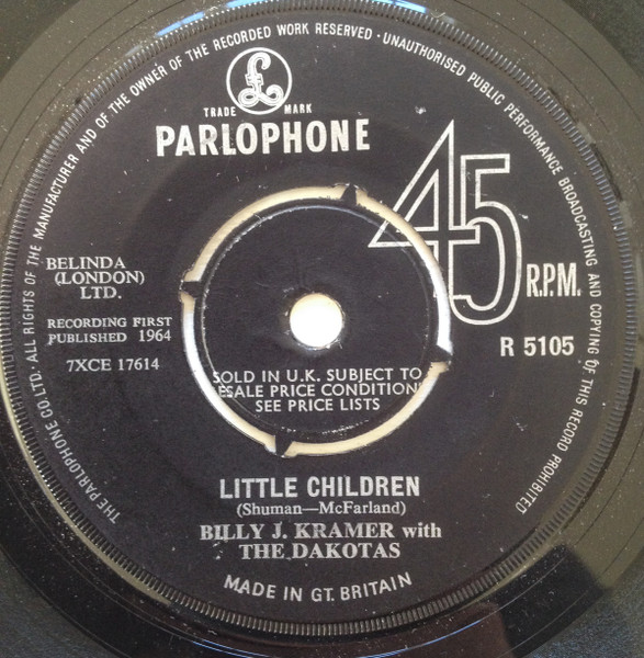 Bild Billy J. Kramer & The Dakotas – Little Children | 1964 | Vinyl, 45 RPM, 7″, Single | Rock | UK Schallplatten Ankauf