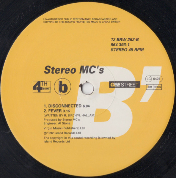 Cover zu Stereo MC's - Connected | Vinyl, Stereo, 12