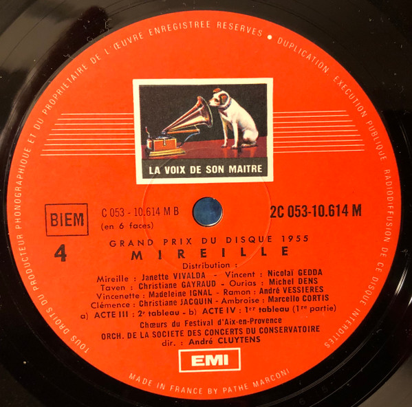 Bild Charles Gounod – Choeurs Du Festival D’Aix-En-Provence, Elisabeth Brasseur, Orchestre De La Société Des Concerts Du Conservatoire, André Cluytens – Mireille | Classical Schallplatten Ankauf