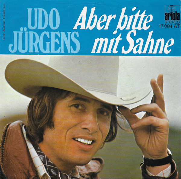 Bild Udo Jürgens – Aber Bitte Mit Sahne / Vier Stunden In Der Woche | 1976 | 7″, Single, Vinyl, Stereo, 45 RPM | Pop | Germany Schallplatten Ankauf