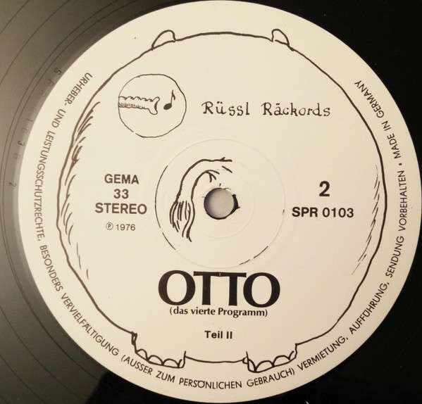 Cover zu Otto Waalkes - Otto (Das Vierte Programm) | 1976 | Vinyl, LP, Album, Stereo | Non-Music | Germany