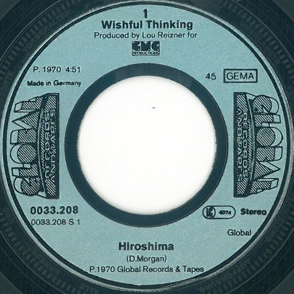 Cover zu Wishful Thinking - Hiroshima | 1979 | Vinyl, Stereo, 45 RPM, 7