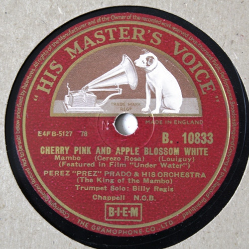 Bild Perez Prado And His Orchestra – Cherry Pink And Apple Blossom White / Maria Elena – Rumba | 1955 | Shellac, 10″, 78 RPM | Jazz, Pop | UK Schallplatten Ankauf