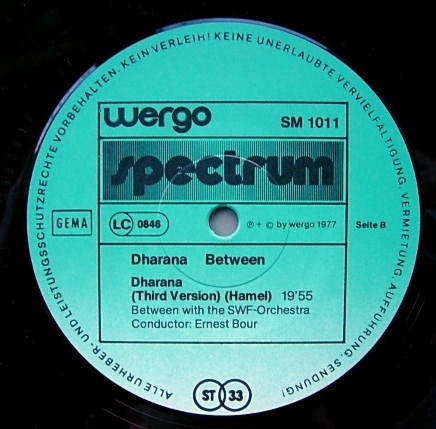 Cover zu Between - Dharana | 1977 | Vinyl, LP, Album, Stereo, Reissue | Electronic, Rock | Germany
