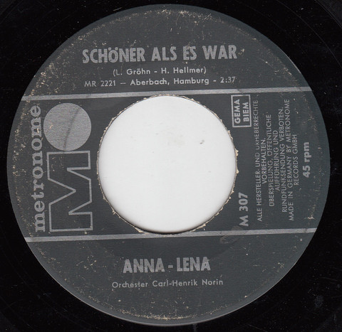 Bild Anna-Lena Löfgren – Schöner Als Es War | 1962 | Vinyl, 45 RPM, 7″, Single | Pop | Germany Schallplatten Ankauf