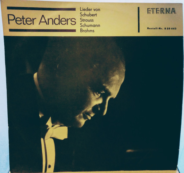 Bild Peter Anders (2) – Lieder von Schubert, Strauss, Schumann, Brahms | Vinyl, LP, Mono | Classical | German Democratic Republic (GDR) Schallplatten Ankauf