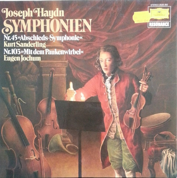 Bild Kurt Sanderling, Eugen Jochum, Joseph Haydn – Symphonien Nr. 45 “Abschieds-Symphonie”, Nr. 103 “Mit Dem Paukenwirbel” | 1980 | Vinyl, LP, Stereo, Reissue, Compilation | Classical | Germany Schallplatten Ankauf