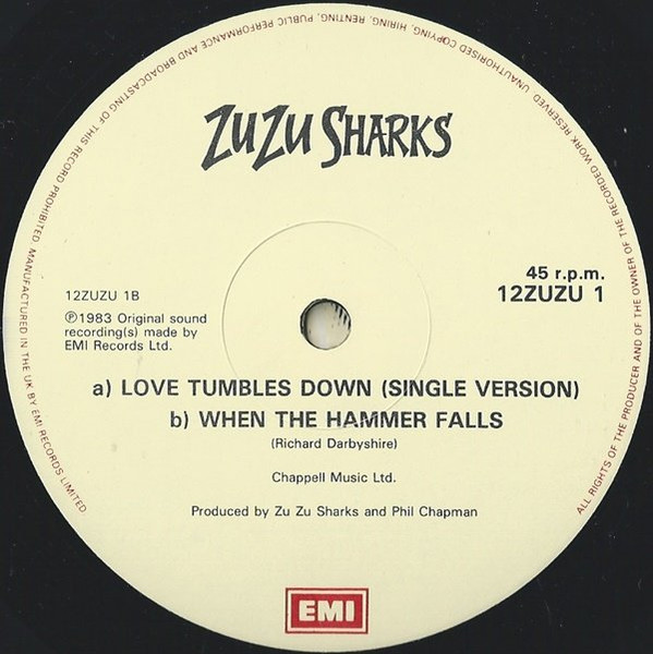 Cover zu Zu Zu Sharks - Love Tumbles Down | 1983 | Vinyl, 12