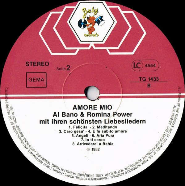 Cover zu Al Bano & Romina Power - Amore Mio | Vinyl, LP, Compilation, Comp | Pop | Germany