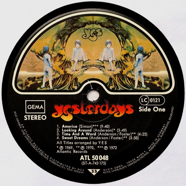 Cover zu Yes - Yesterdays | Vinyl, LP, Stereo, Compilation | Rock | Germany