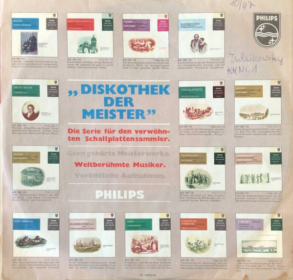 Cover zu Pyotr Ilyich Tchaikovsky - Yuri Boukoff, Wiener Symphoniker, Jean Fournet - Klavierkonzert Nr. 1 | Vinyl, LP, Mono, 10