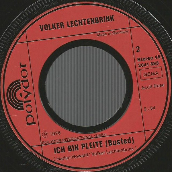 Cover zu Volker Lechtenbrink - Du Siehst Zu Gut Aus | 1977 | Vinyl, Stereo, 45 RPM, 7