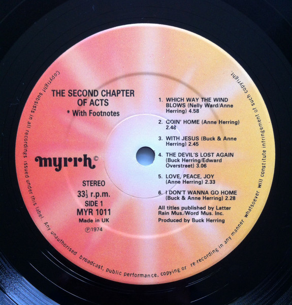 Cover zu 2nd Chapter Of Acts - *With Footnotes | Vinyl | Rock, Non-Music | UK