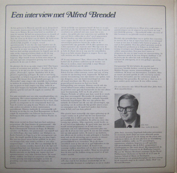Cover zu Wolfgang Amadeus Mozart - Alfred Brendel • The Academy Of St. Martin-in-the-Fields • Sir Neville Marriner - Alfred Brendel Speelt Mozart - Pianoconcerten KV 414 En KV 453 | 1972 | Classical