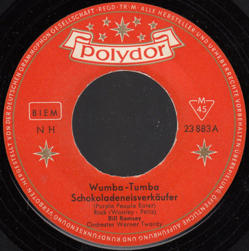 Bild Bill Ramsey – Wumba-Tumba Schokoladeneisverkäufer | 1959 | Vinyl, 7″, Single, Mono | Rock, Latin, Pop | Germany Schallplatten Ankauf